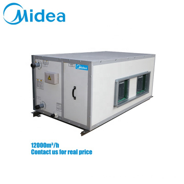 Midea air handling unit 380-415V-3Ph-50Hz 68.3kw 12000cfm return air condition suspended type hvac air handling unit